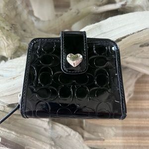 Black Patent Leather Coach Wallet